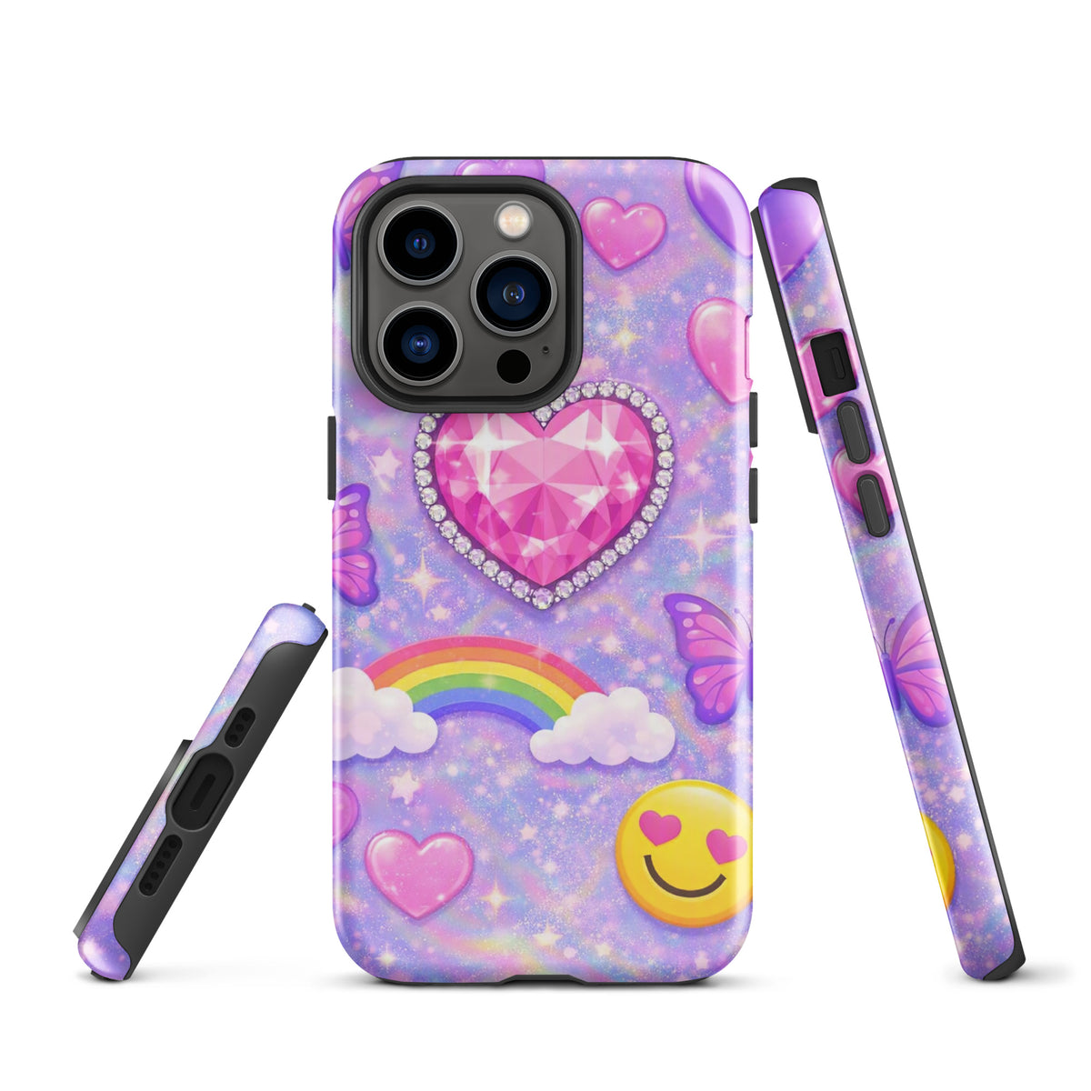 Phone Case for iPhone - Sparkle Heart Fantasy Case (xx203)