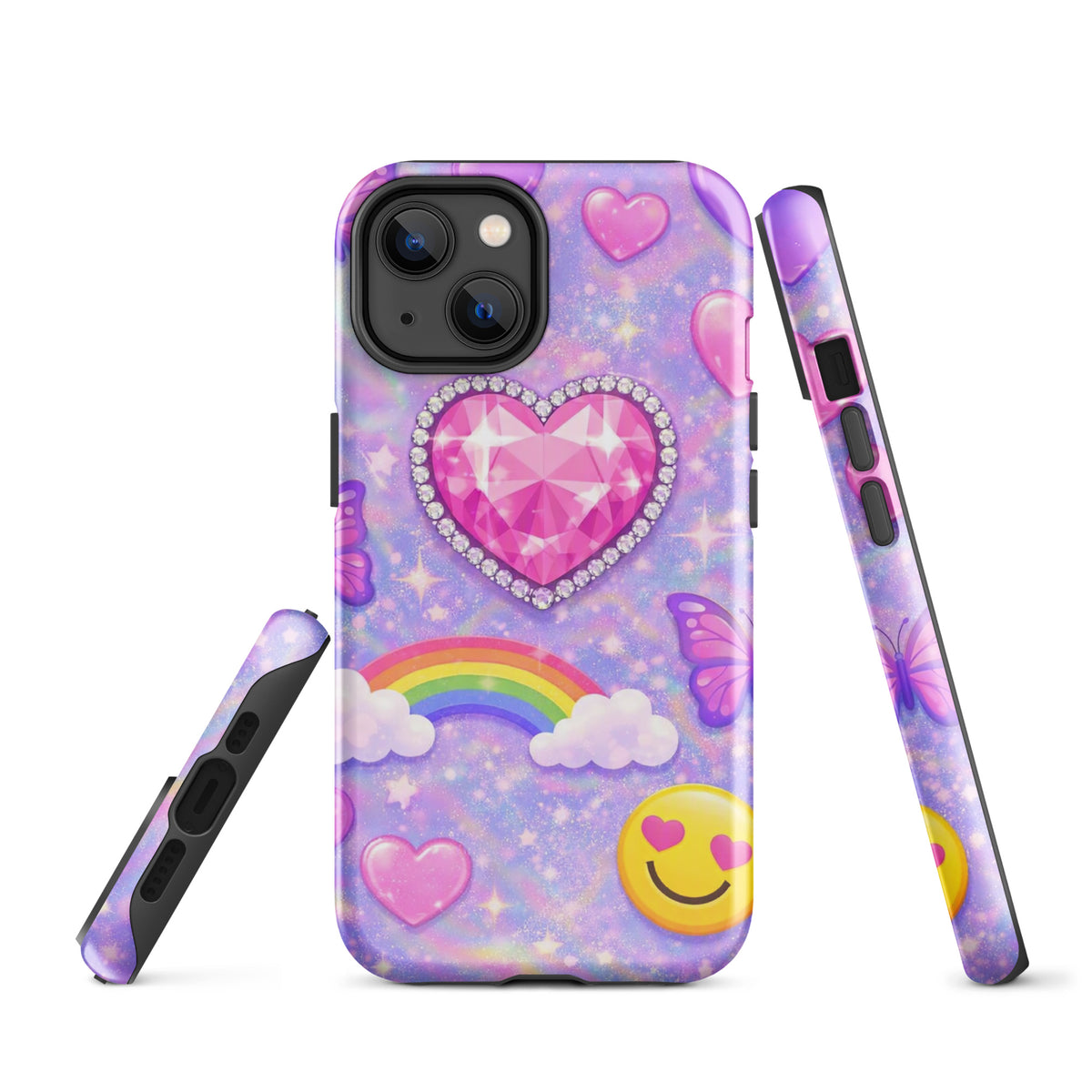 Phone Case for iPhone - Sparkle Heart Fantasy Case (xx203)