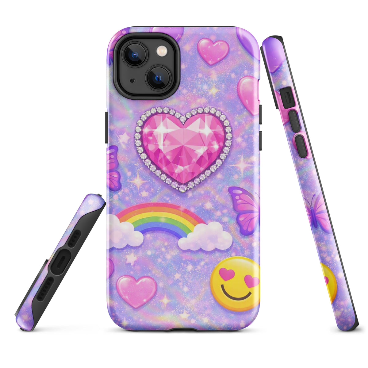 Phone Case for iPhone - Sparkle Heart Fantasy Case (xx203)