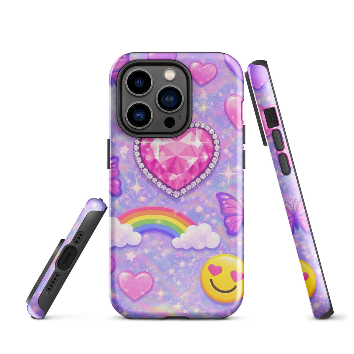 Phone Case for iPhone - Sparkle Heart Fantasy Case (xx203)