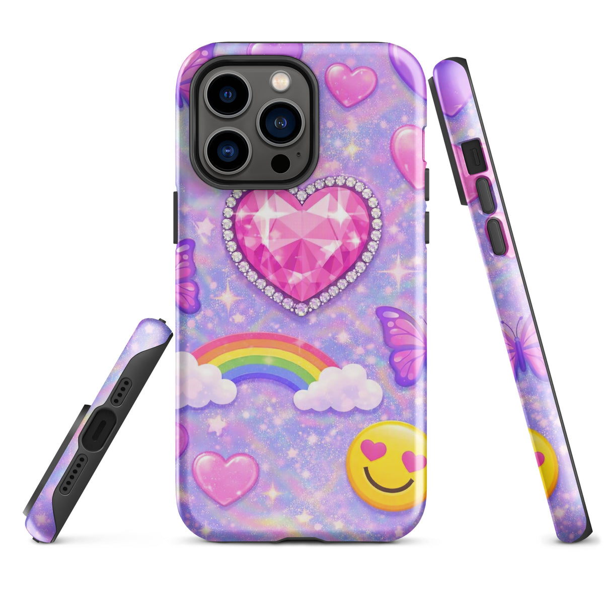 Phone Case for iPhone - Sparkle Heart Fantasy Case (xx203)