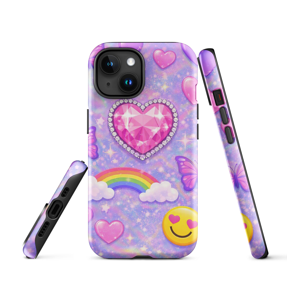 Phone Case for iPhone - Sparkle Heart Fantasy Case (xx203)