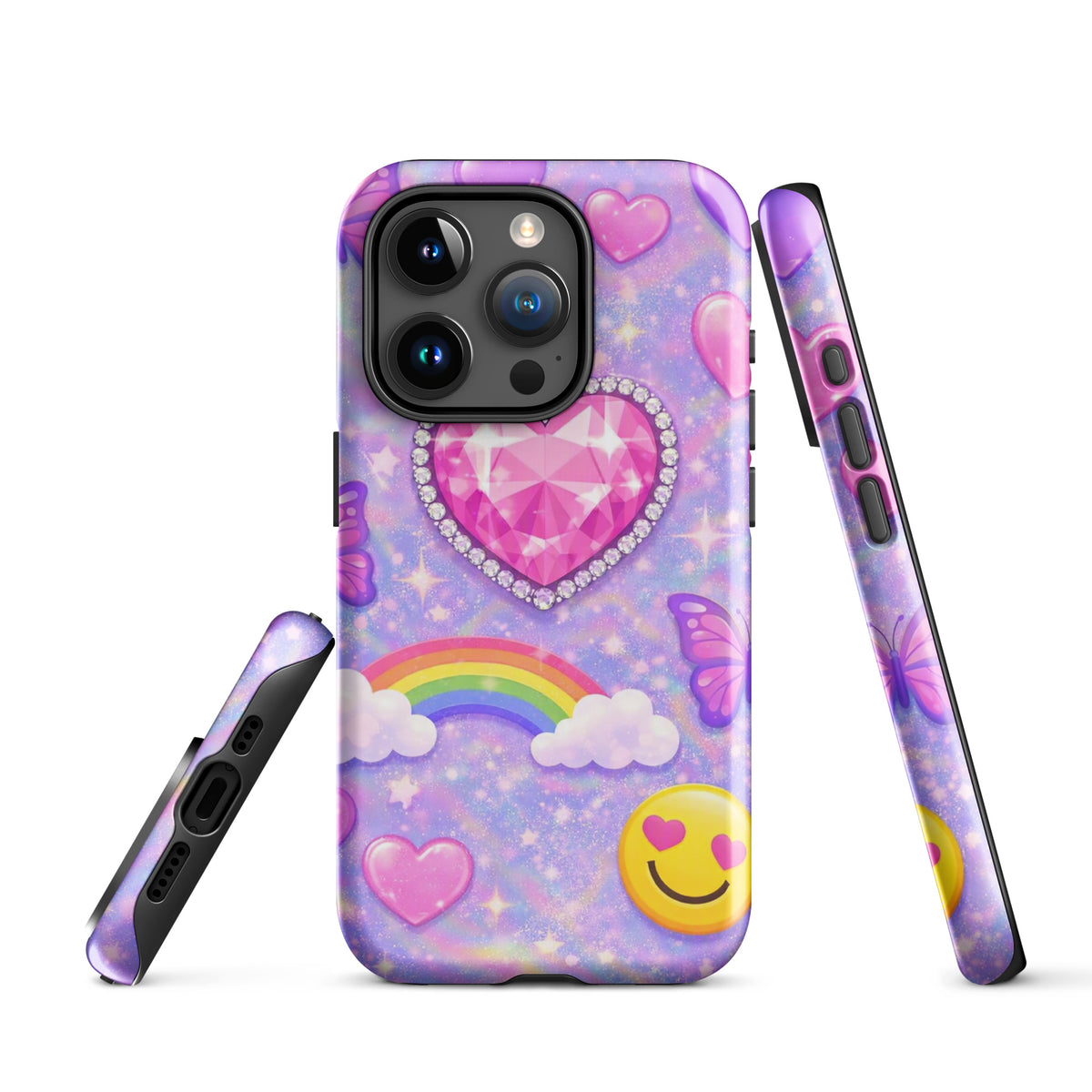 Phone Case for iPhone - Sparkle Heart Fantasy Case (xx203)