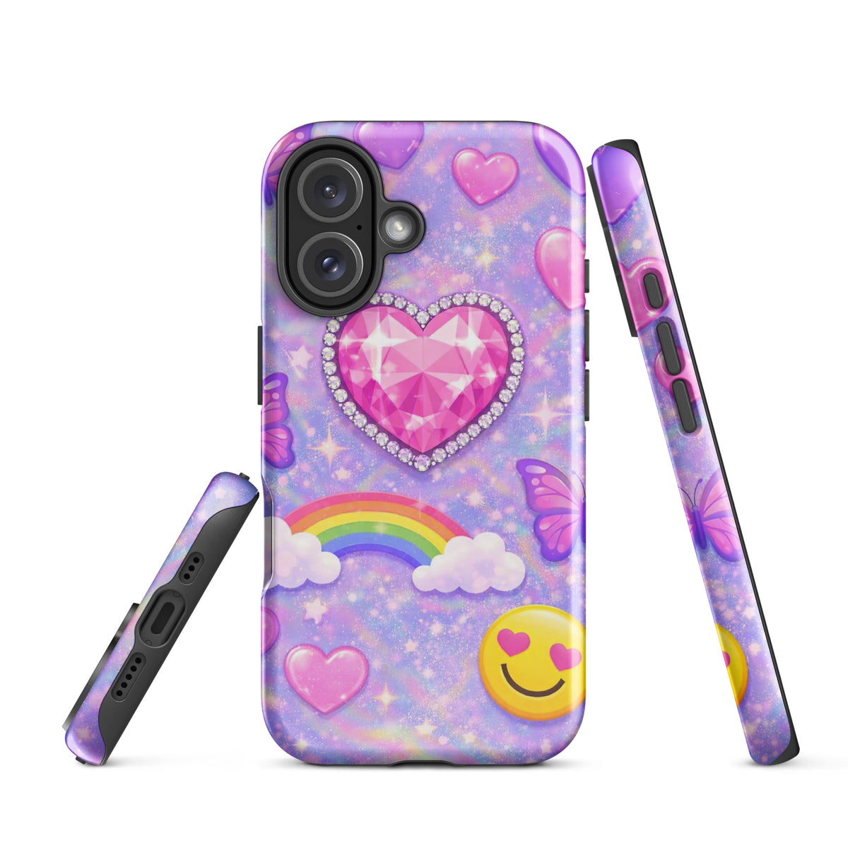 Phone Case for iPhone - Sparkle Heart Fantasy Case (xx203)