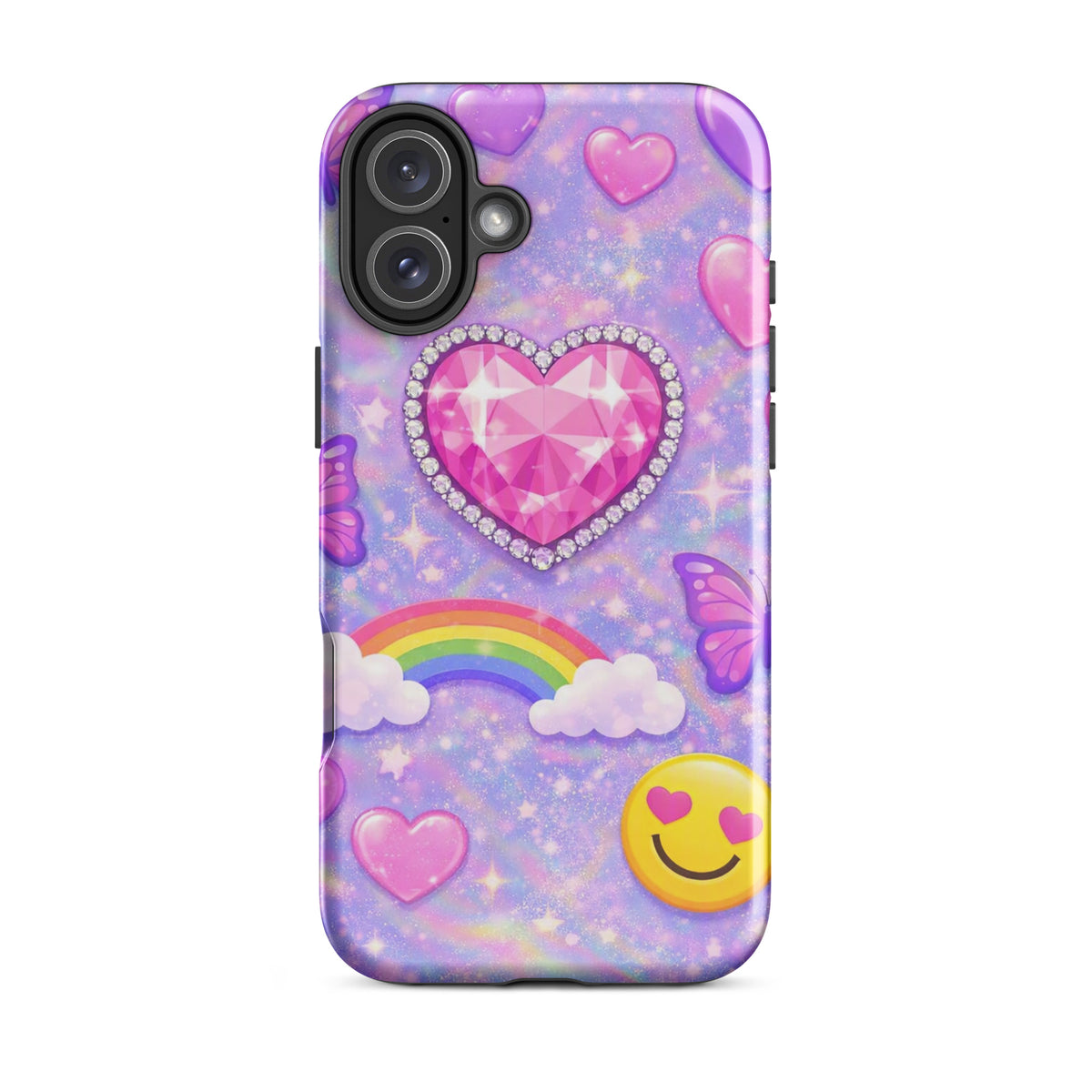 Phone Case for iPhone - Sparkle Heart Fantasy Case (xx203)