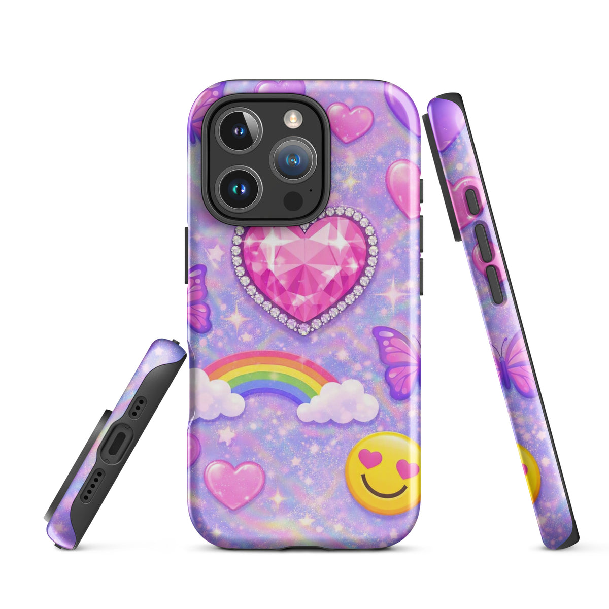 Phone Case for iPhone - Sparkle Heart Fantasy Case (xx203)