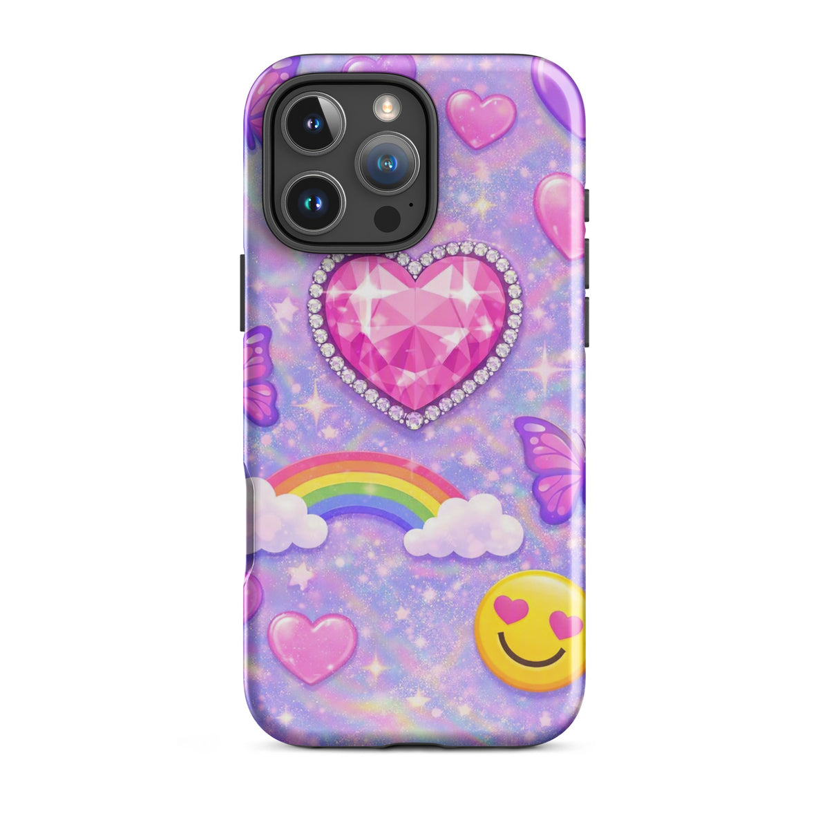 Phone Case for iPhone - Sparkle Heart Fantasy Case (xx203)