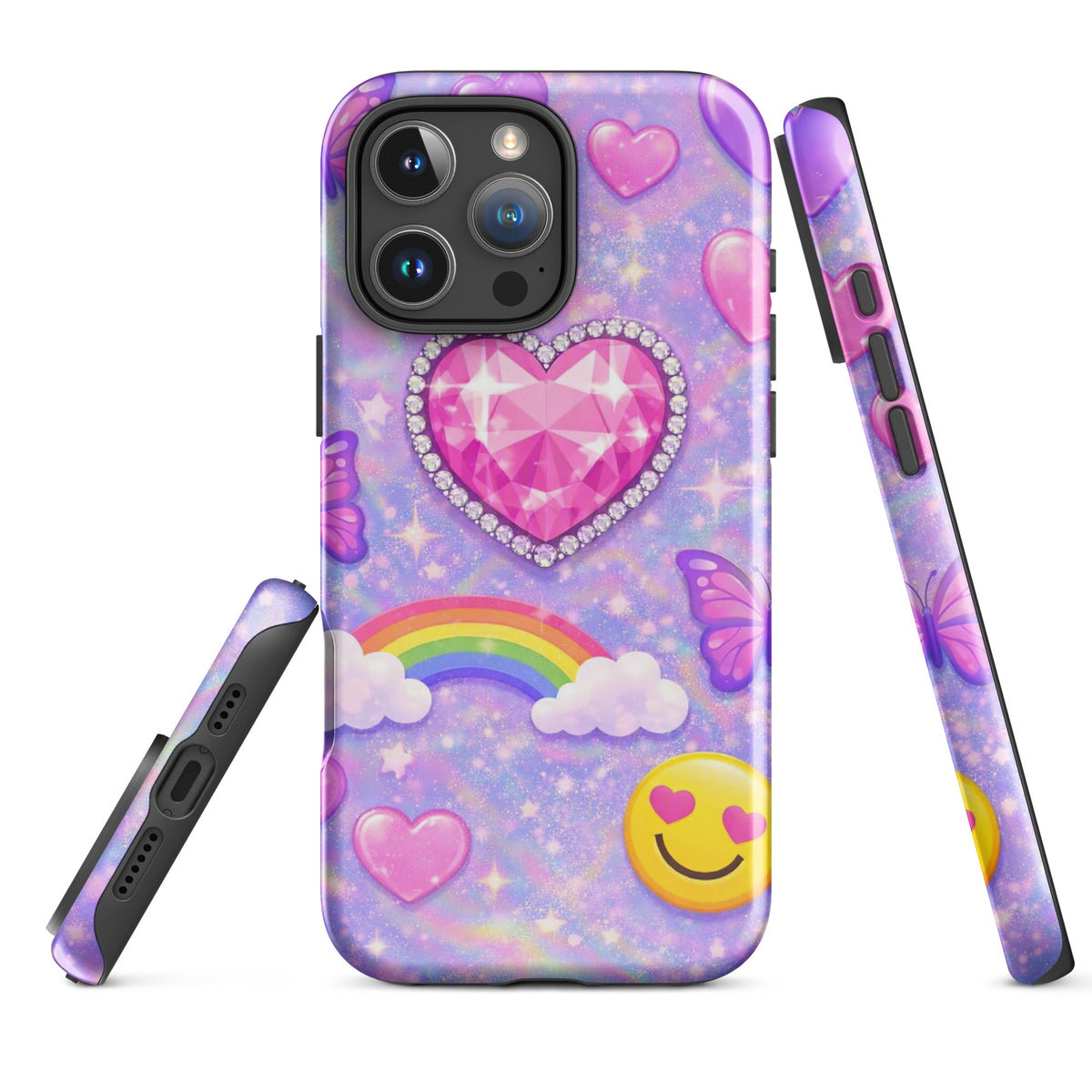 Phone Case for iPhone - Sparkle Heart Fantasy Case (xx203)