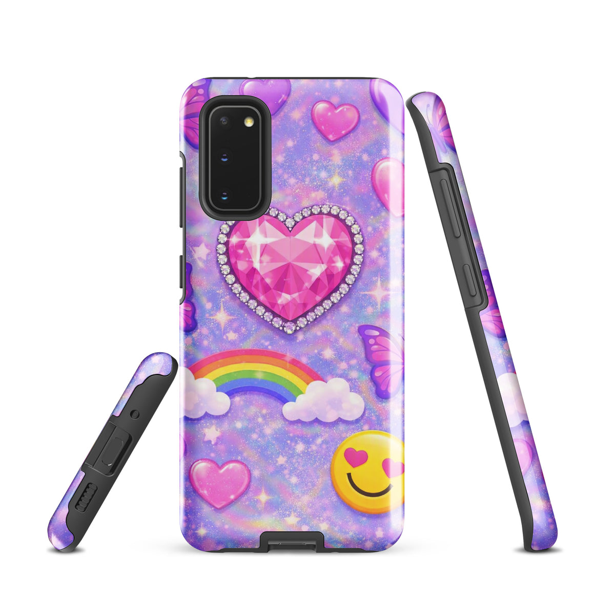 Phone Case for Samsung Galaxy - Sparkle Heart Fantasy Case (xx203)