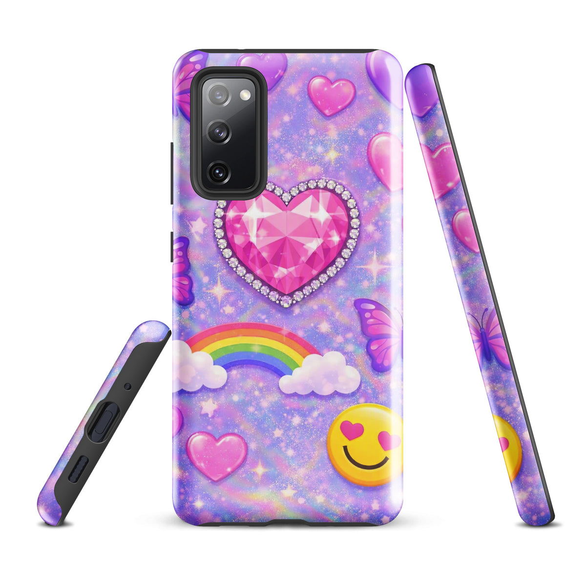 Phone Case for Samsung Galaxy - Sparkle Heart Fantasy Case (xx203)