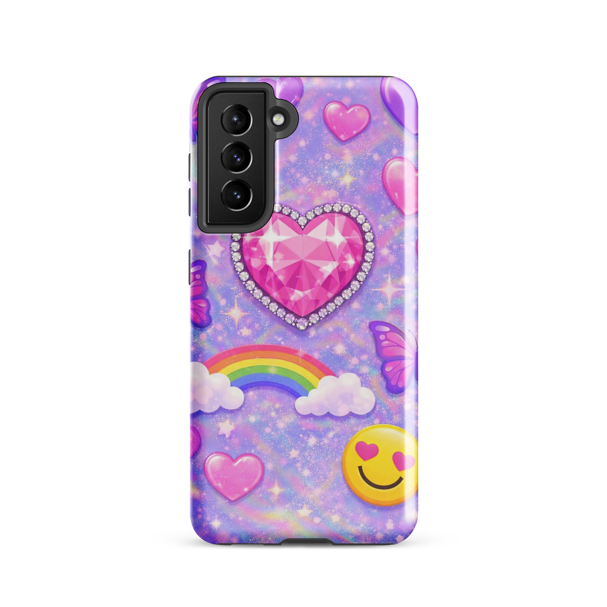Phone Case for Samsung Galaxy - Sparkle Heart Fantasy Case (xx203)