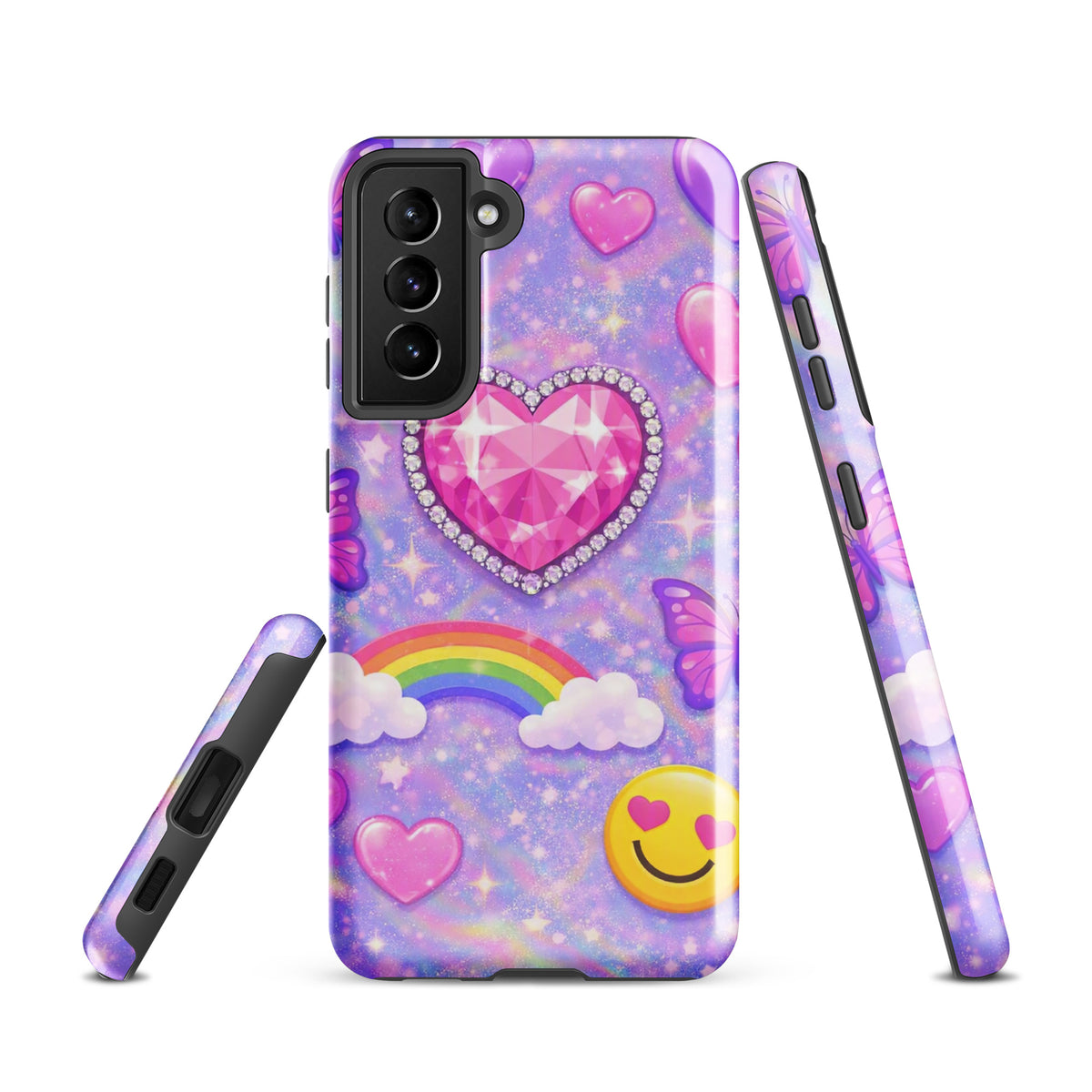 Phone Case for Samsung Galaxy - Sparkle Heart Fantasy Case (xx203)