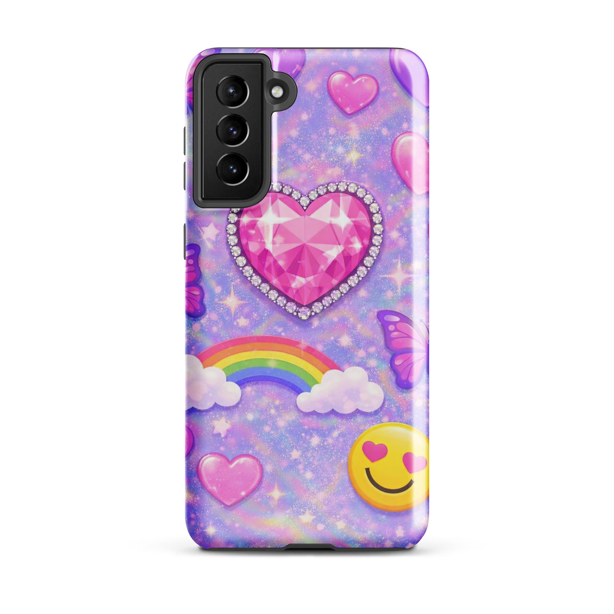 Phone Case for Samsung Galaxy - Sparkle Heart Fantasy Case (xx203)