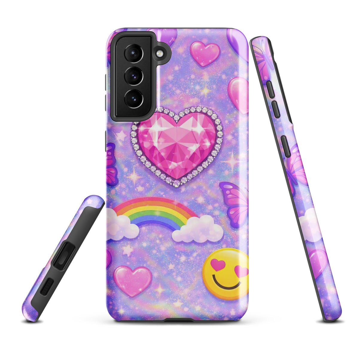 Phone Case for Samsung Galaxy - Sparkle Heart Fantasy Case (xx203)
