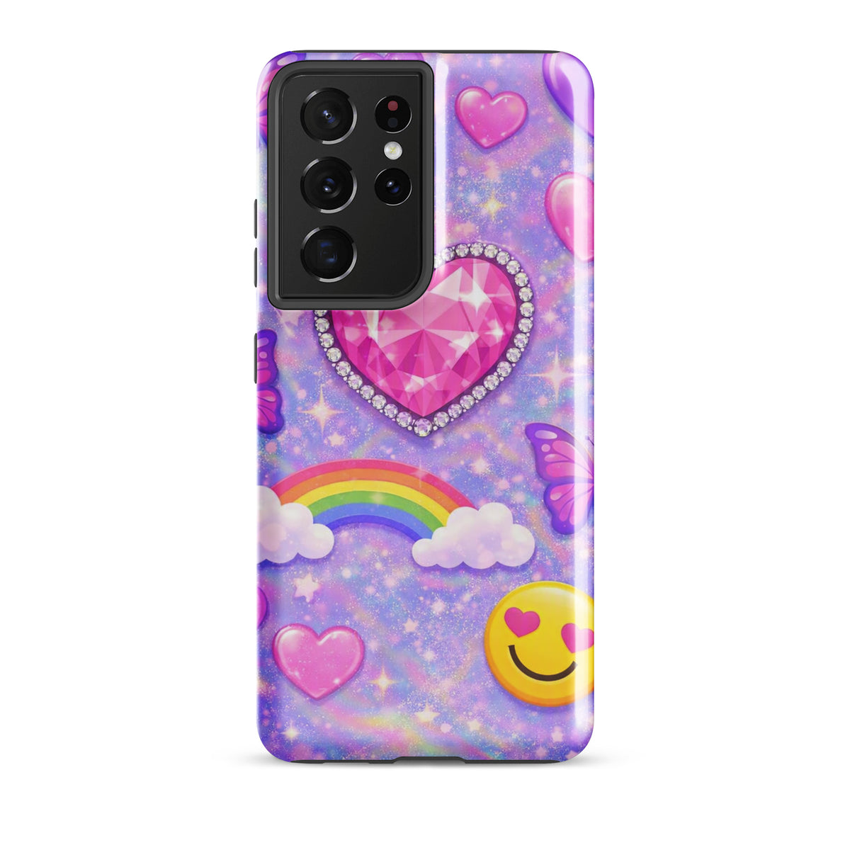 Phone Case for Samsung Galaxy - Sparkle Heart Fantasy Case (xx203)