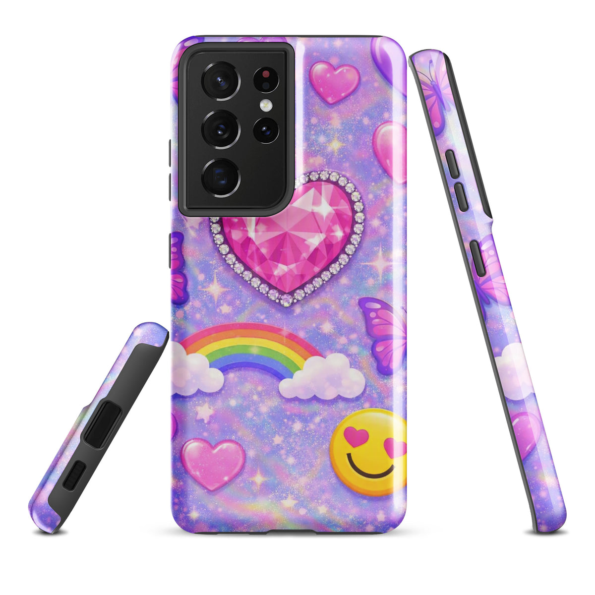 Phone Case for Samsung Galaxy - Sparkle Heart Fantasy Case (xx203)