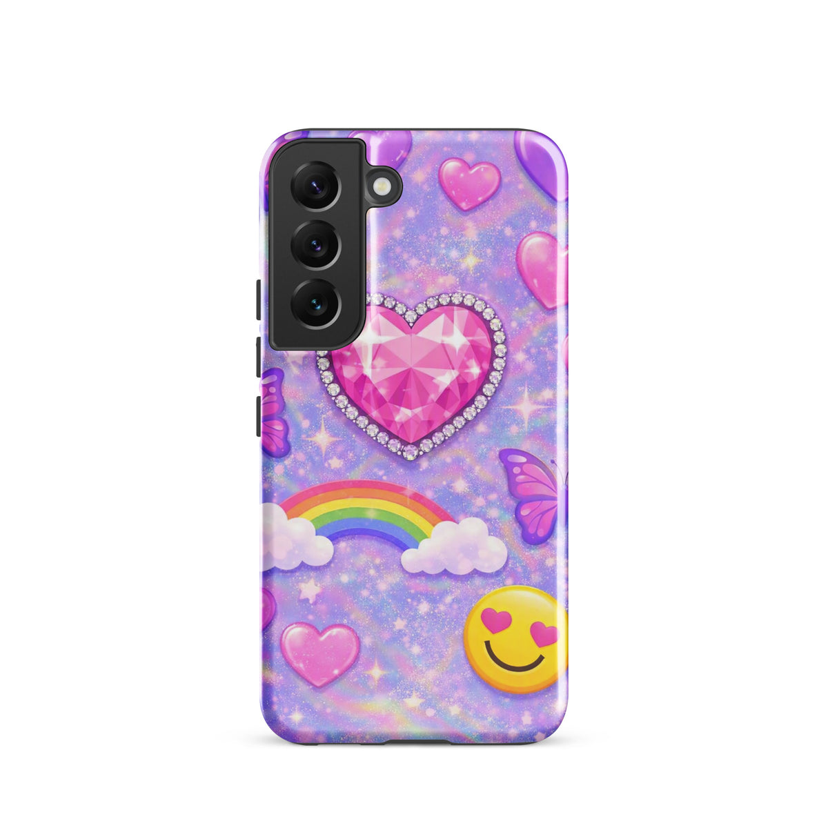 Phone Case for Samsung Galaxy - Sparkle Heart Fantasy Case (xx203)