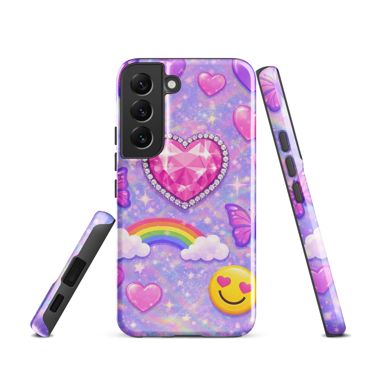 Phone Case for Samsung Galaxy - Sparkle Heart Fantasy Case (xx203)