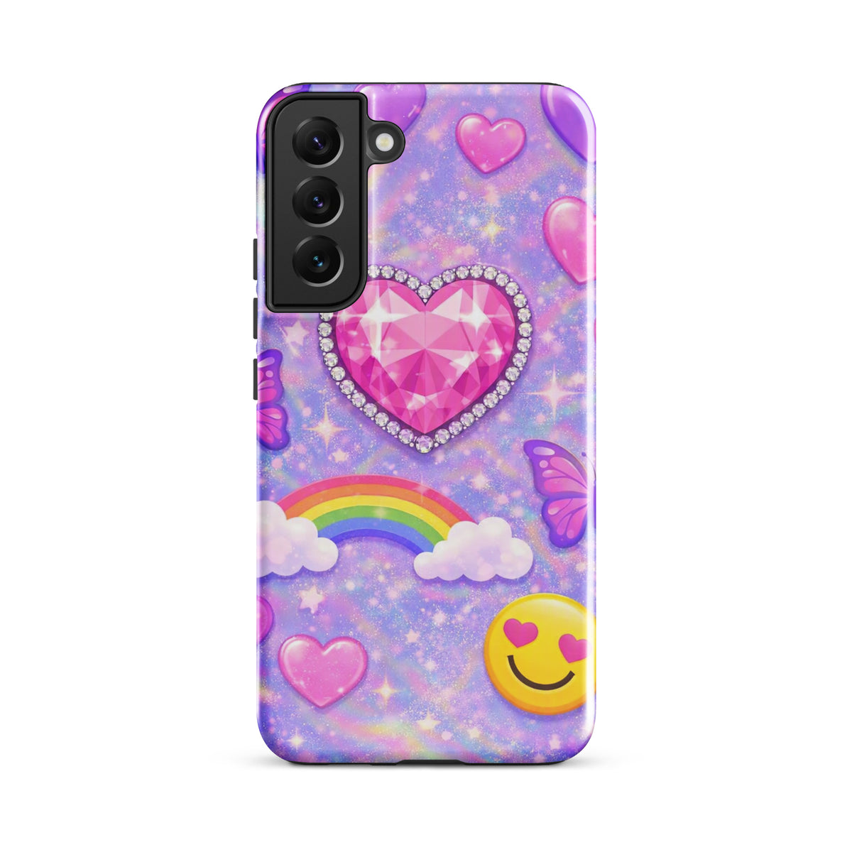 Phone Case for Samsung Galaxy - Sparkle Heart Fantasy Case (xx203)