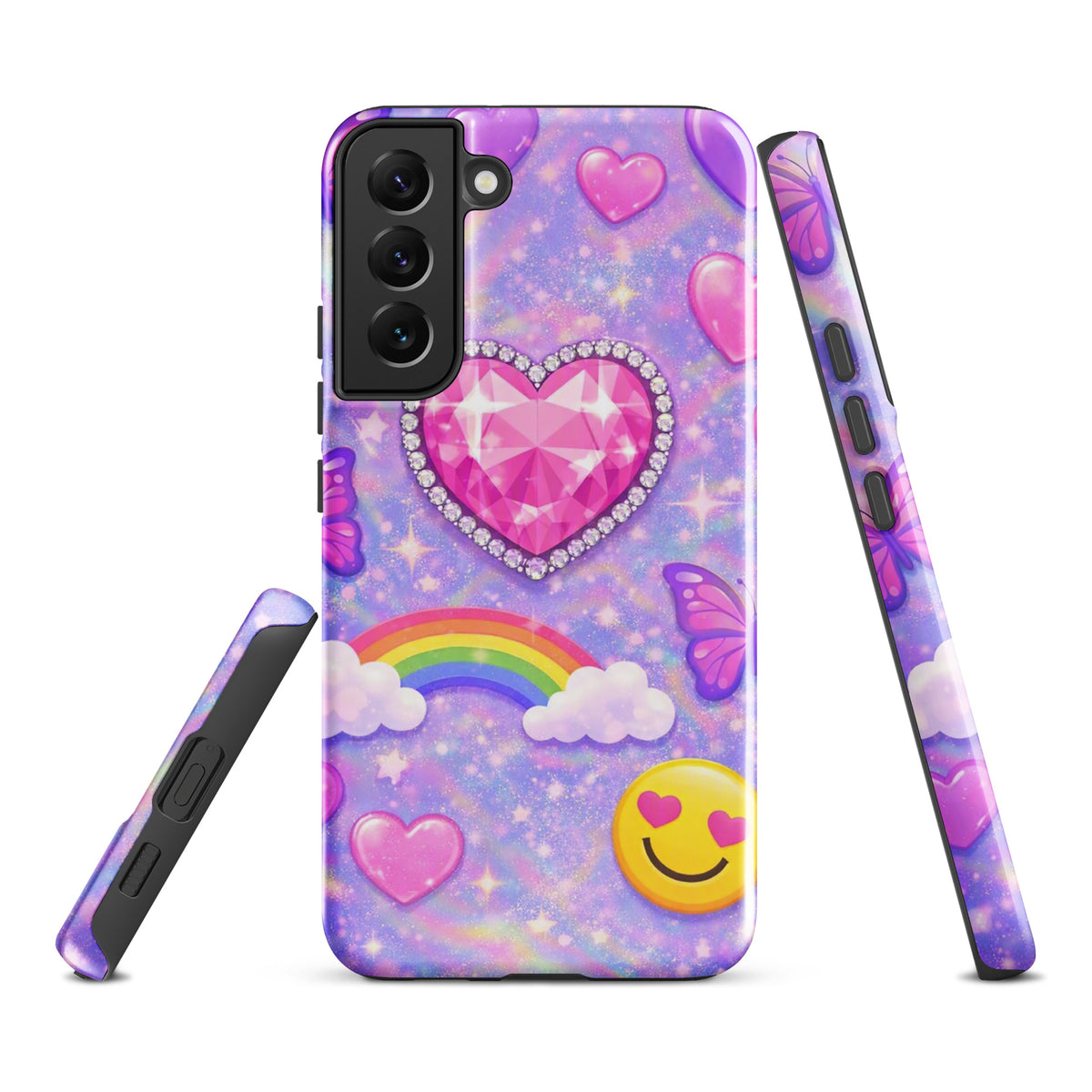 Phone Case for Samsung Galaxy - Sparkle Heart Fantasy Case (xx203)
