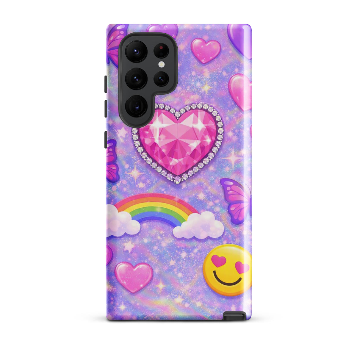 Phone Case for Samsung Galaxy - Sparkle Heart Fantasy Case (xx203)