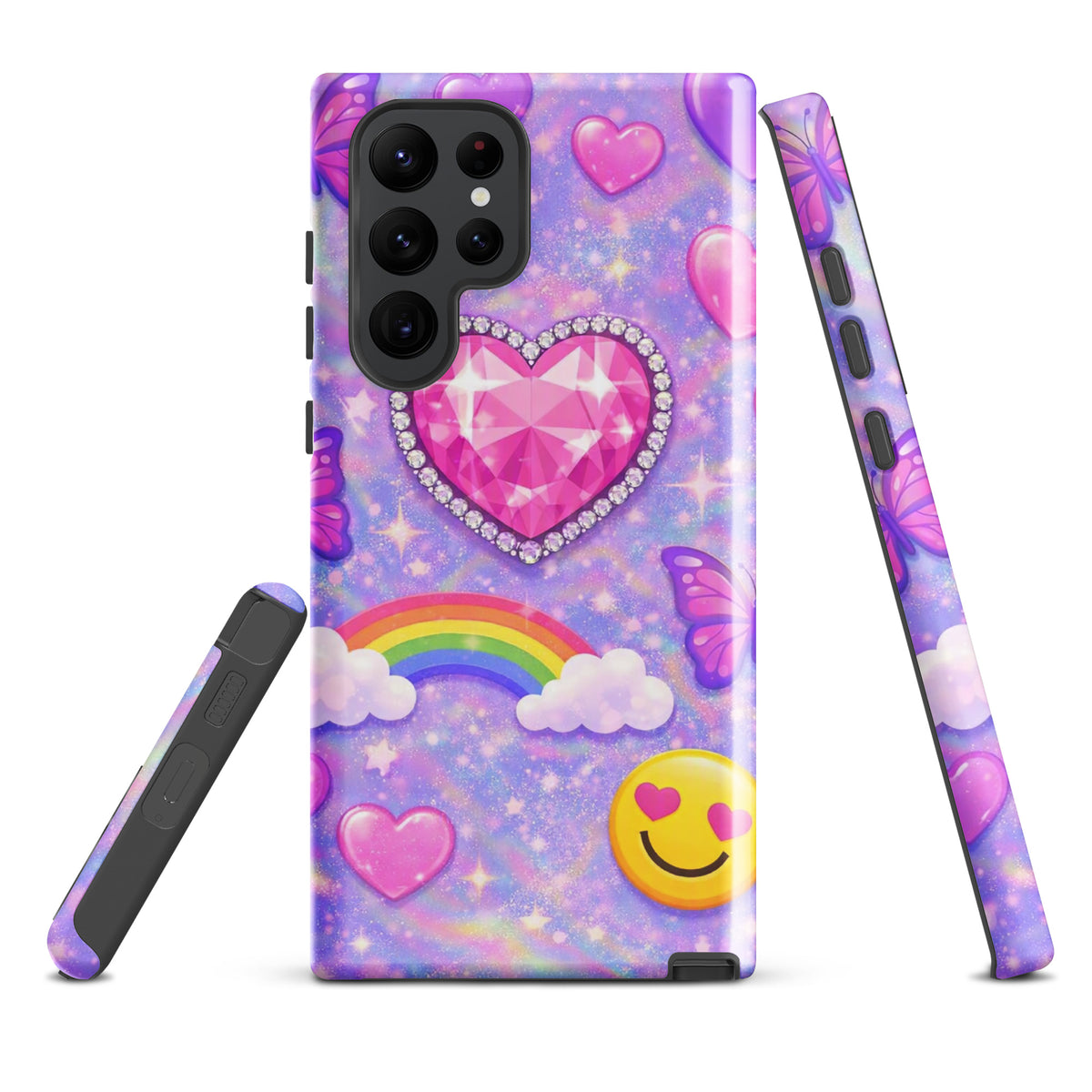 Phone Case for Samsung Galaxy - Sparkle Heart Fantasy Case (xx203)