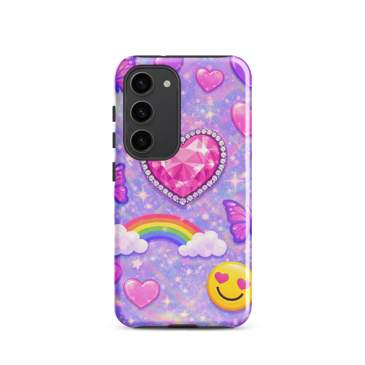 Phone Case for Samsung Galaxy - Sparkle Heart Fantasy Case (xx203)