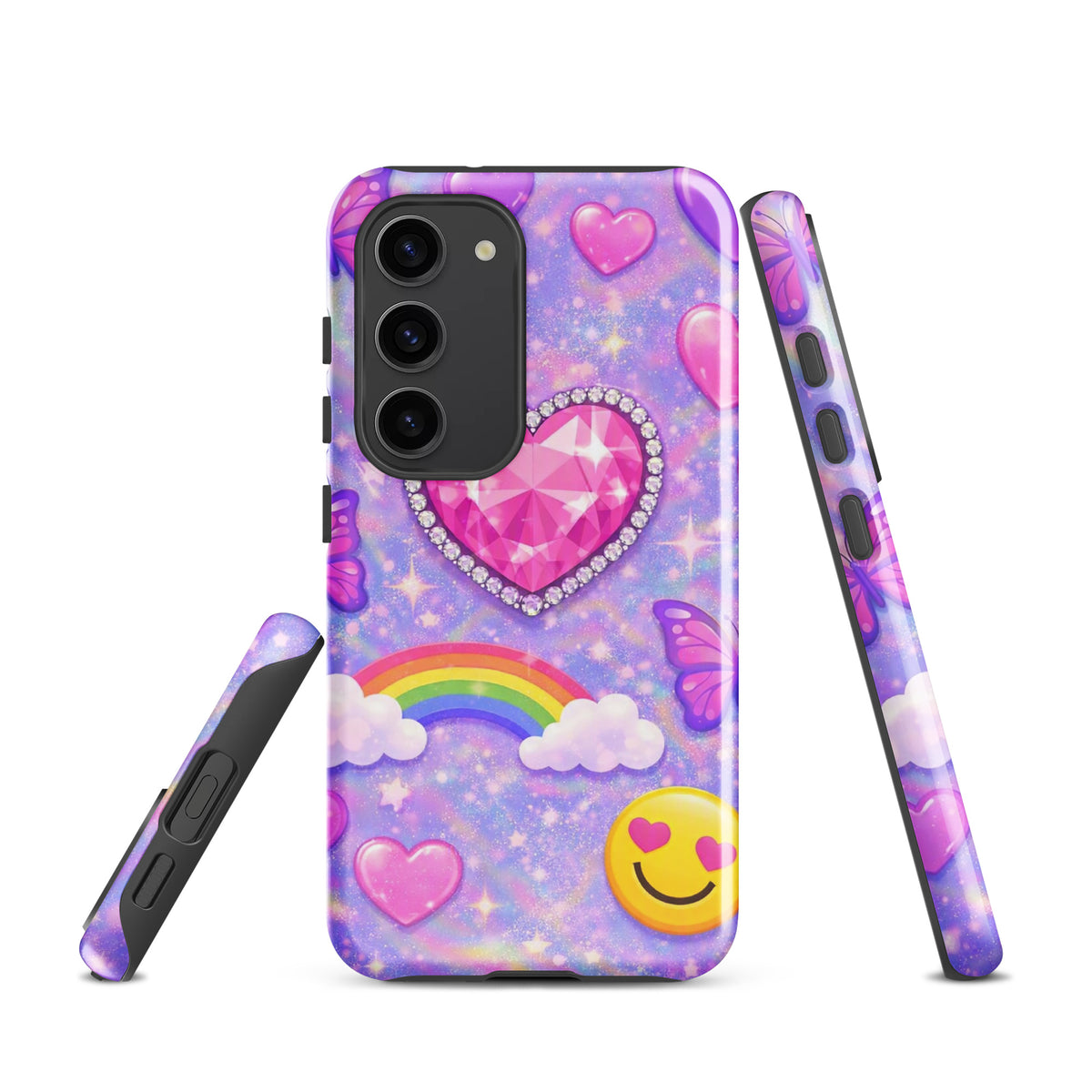 Phone Case for Samsung Galaxy - Sparkle Heart Fantasy Case (xx203)