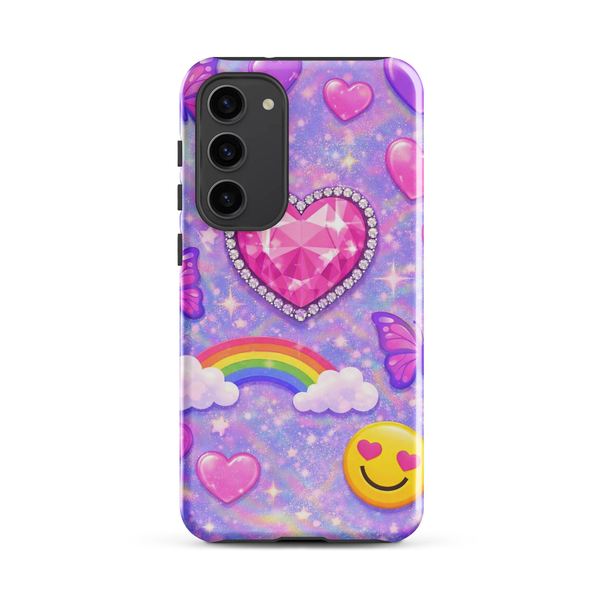 Phone Case for Samsung Galaxy - Sparkle Heart Fantasy Case (xx203)