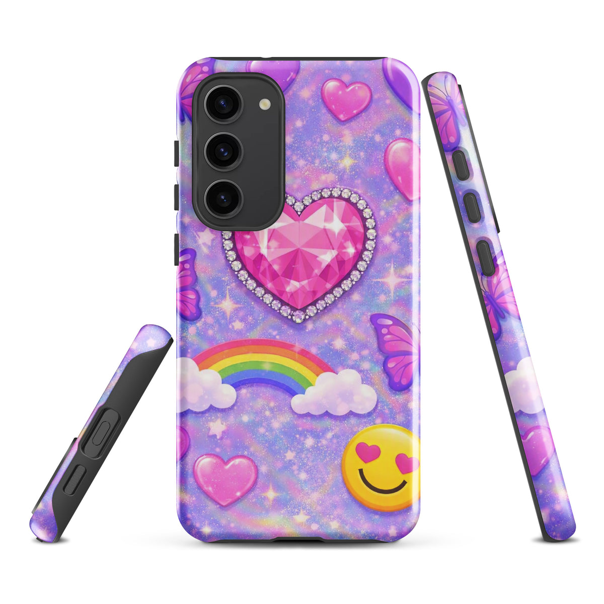 Phone Case for Samsung Galaxy - Sparkle Heart Fantasy Case (xx203)