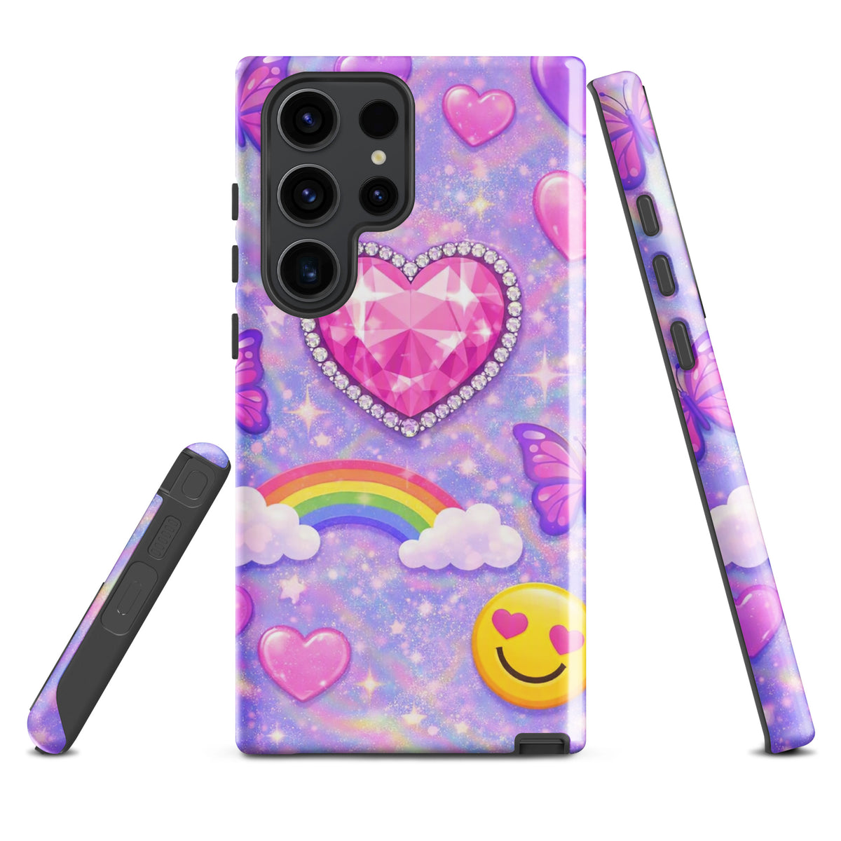 Phone Case for Samsung Galaxy - Sparkle Heart Fantasy Case (xx203)