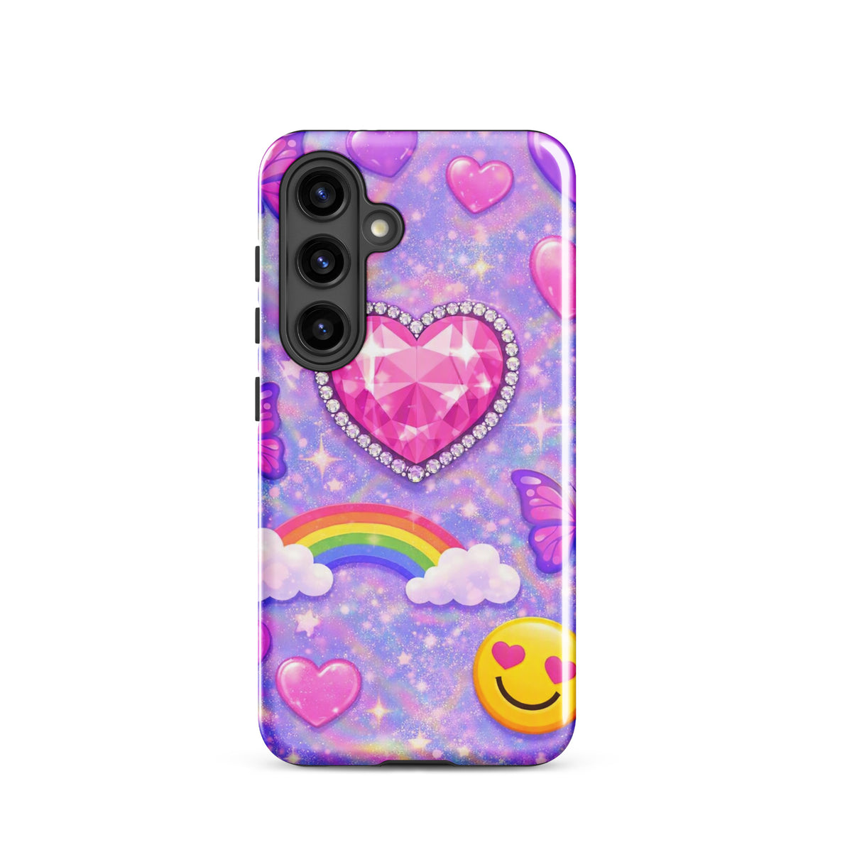 Phone Case for Samsung Galaxy - Sparkle Heart Fantasy Case (xx203)