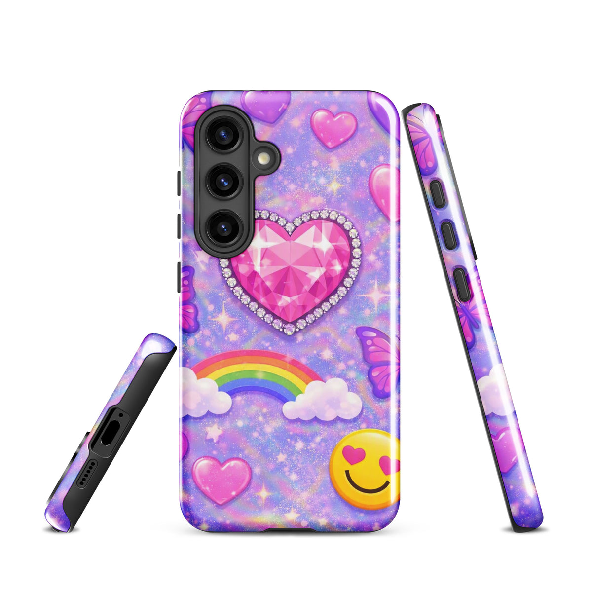 Phone Case for Samsung Galaxy - Sparkle Heart Fantasy Case (xx203)