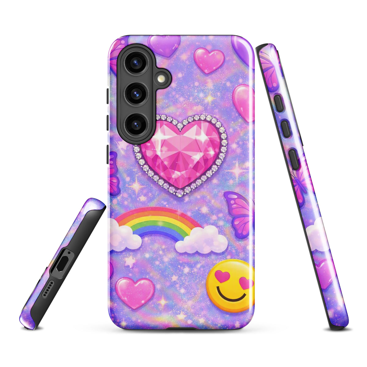 Phone Case for Samsung Galaxy - Sparkle Heart Fantasy Case (xx203)