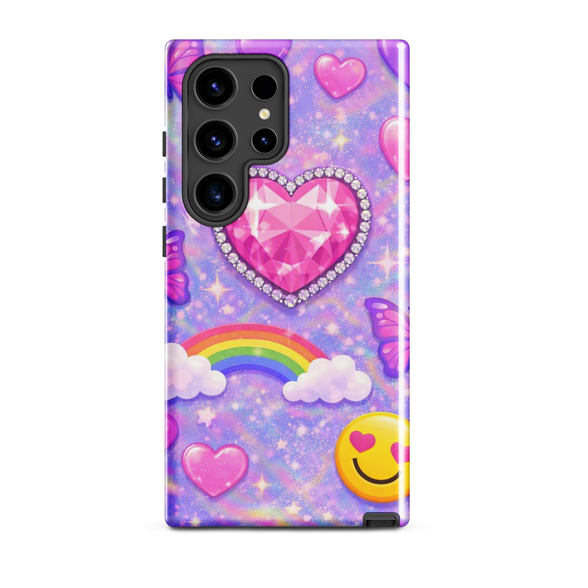 Phone Case for Samsung Galaxy - Sparkle Heart Fantasy Case (xx203)