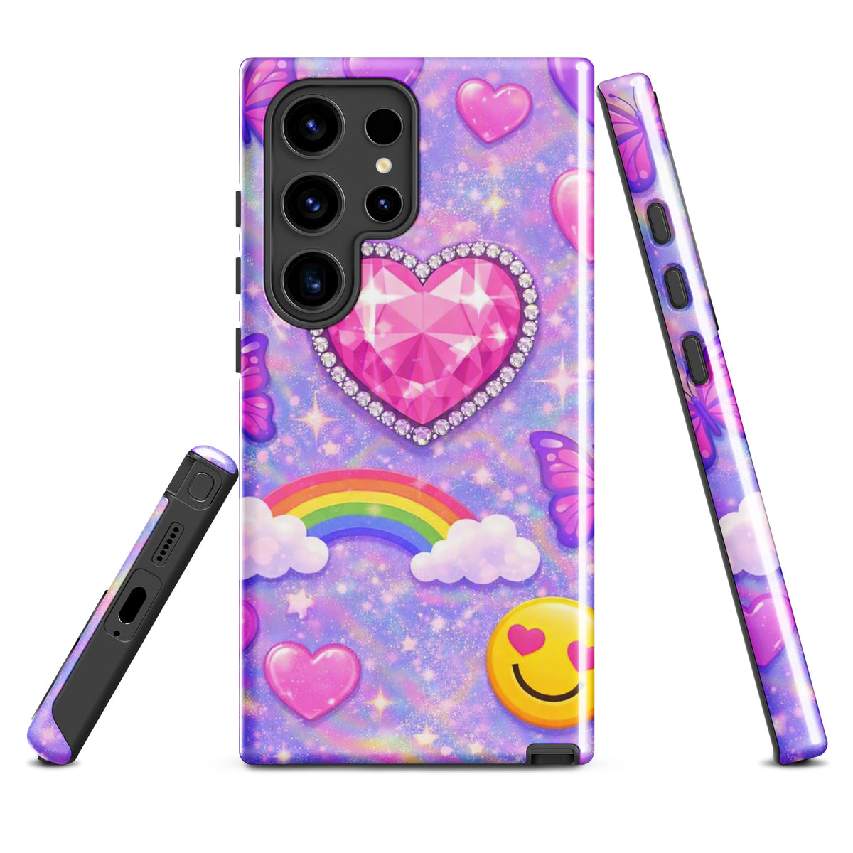 Phone Case for Samsung Galaxy - Sparkle Heart Fantasy Case (xx203)