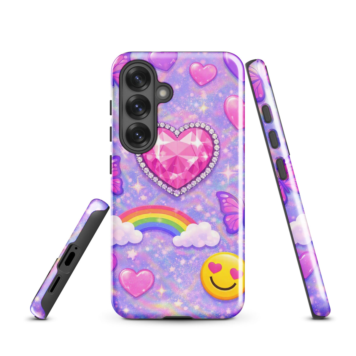 Phone Case for Samsung Galaxy - Sparkle Heart Fantasy Case (xx203)