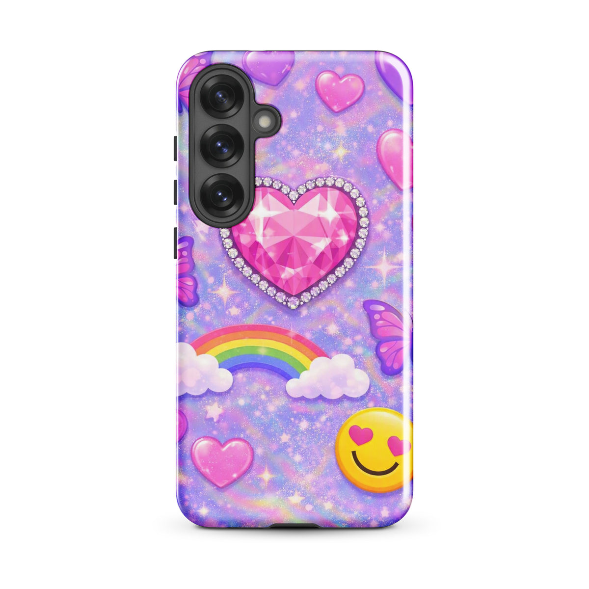 Phone Case for Samsung Galaxy - Sparkle Heart Fantasy Case (xx203)