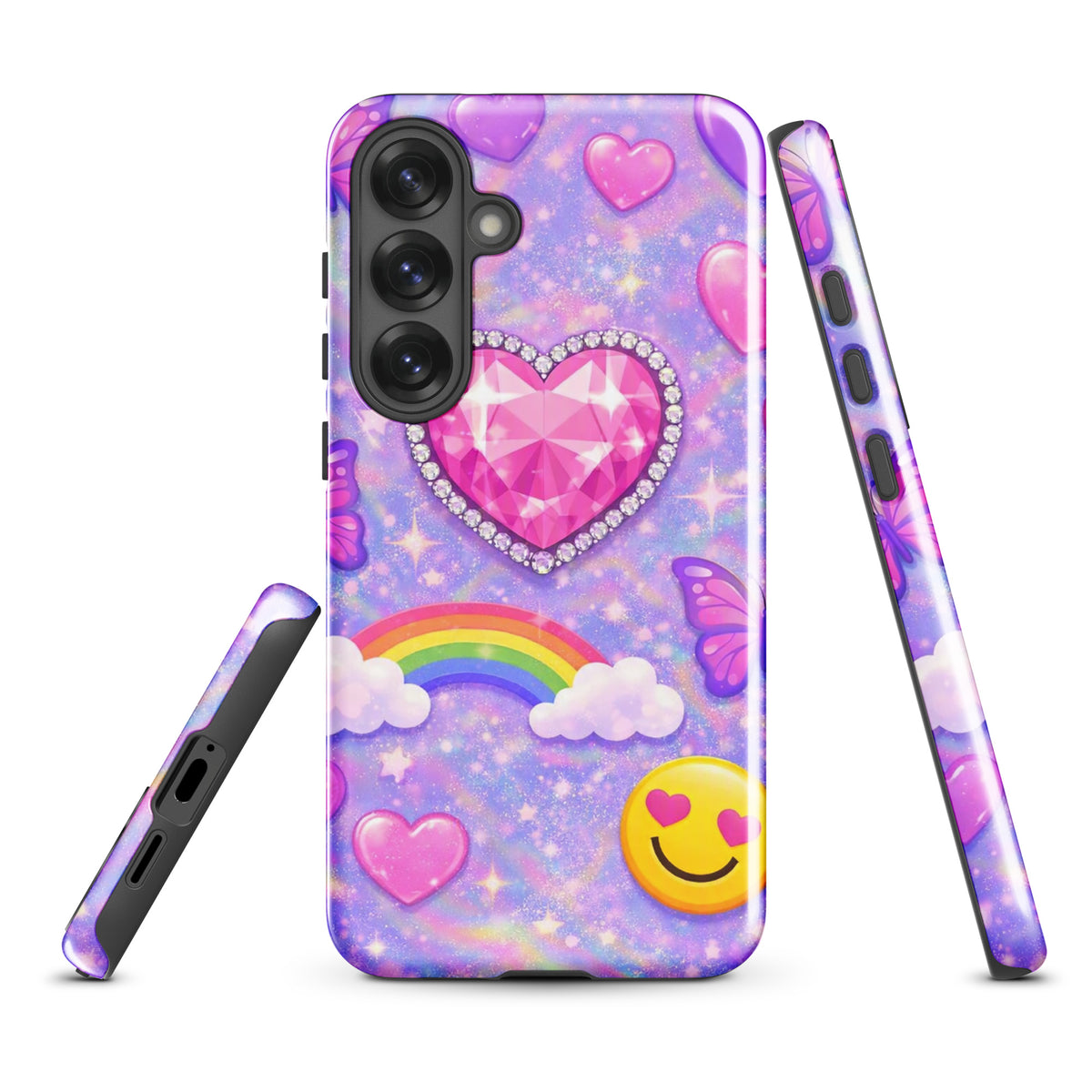 Phone Case for Samsung Galaxy - Sparkle Heart Fantasy Case (xx203)