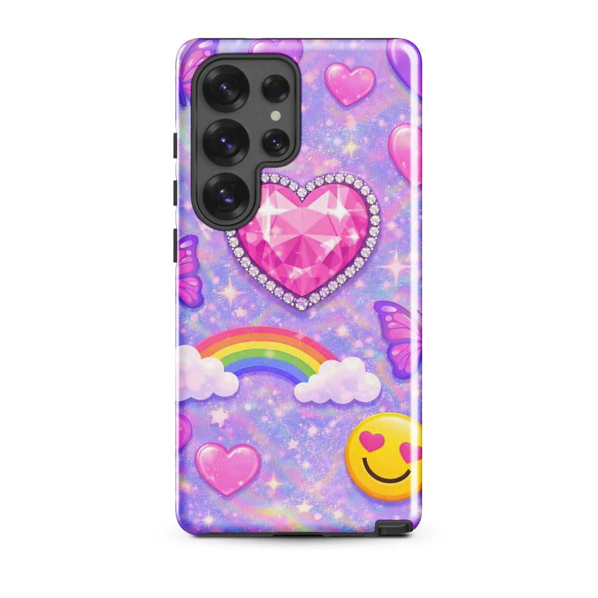 Phone Case for Samsung Galaxy - Sparkle Heart Fantasy Case (xx203)
