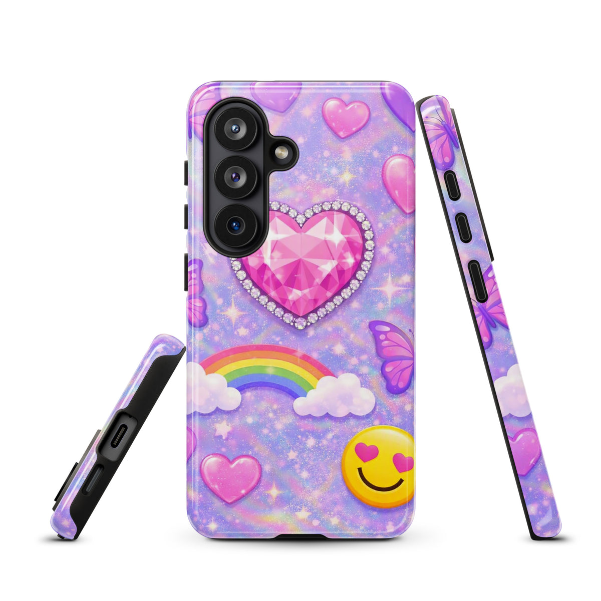 Phone Case for Samsung Galaxy - Sparkle Heart Fantasy Case (xx203)