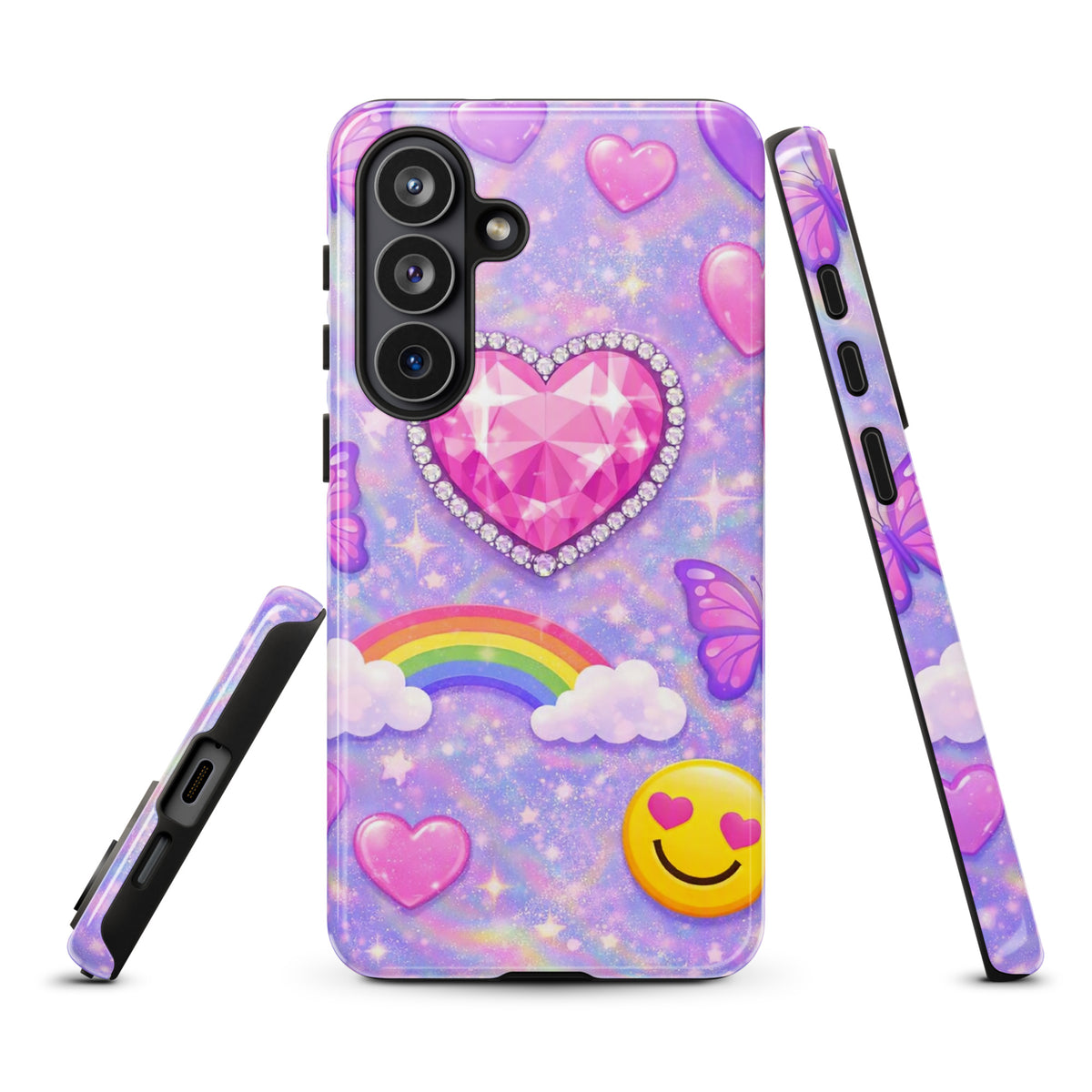 Phone Case for Samsung Galaxy - Sparkle Heart Fantasy Case (xx203)