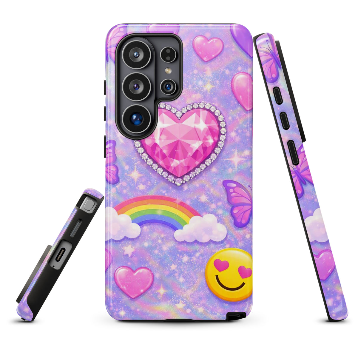 Phone Case for Samsung Galaxy - Sparkle Heart Fantasy Case (xx203)