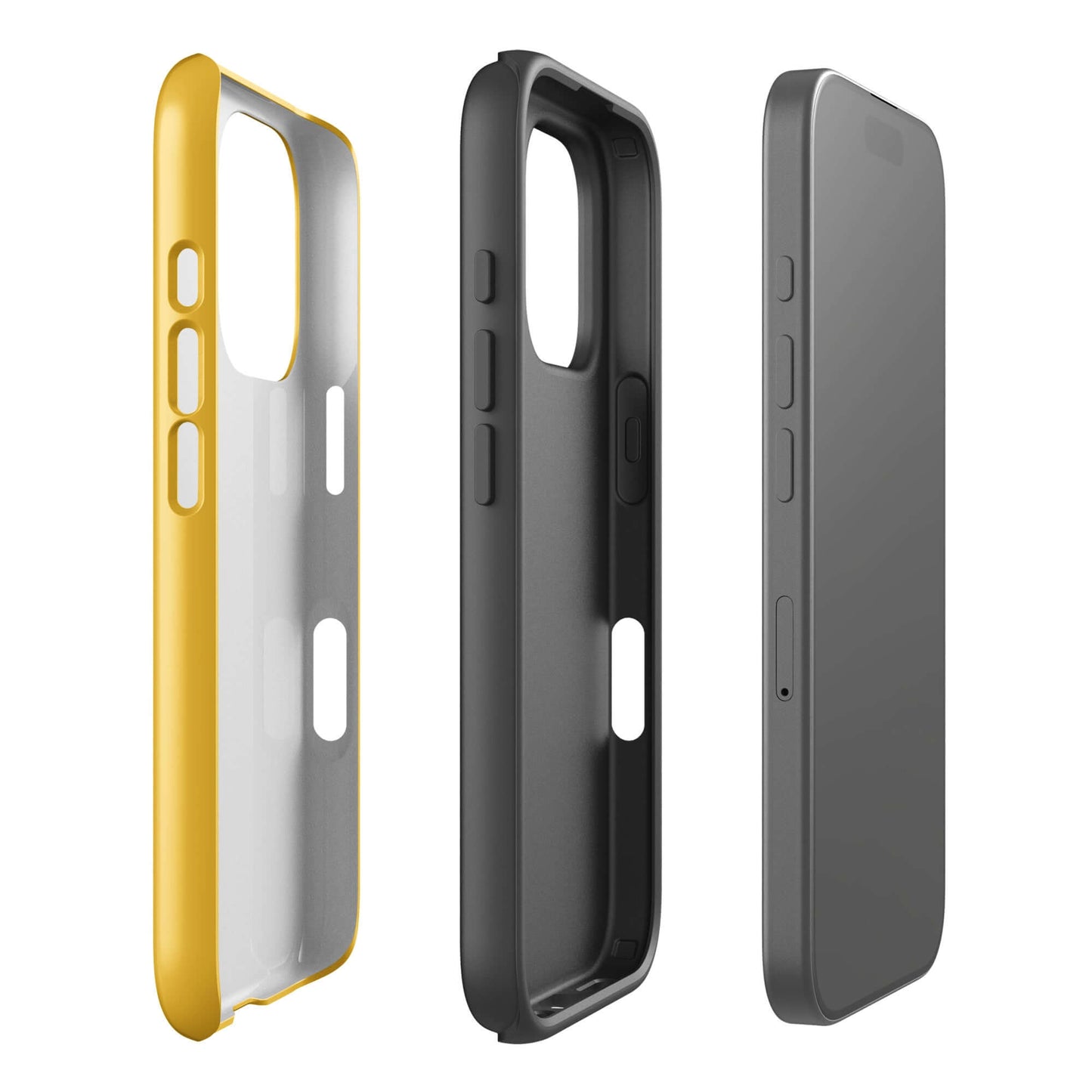 Side view of Phone Case for iPhone with smiley paw print face design for pet lovers
