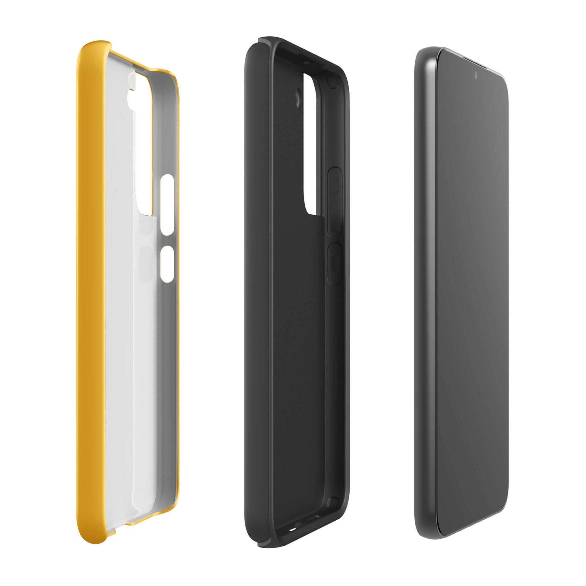 Phone Case for Samsung Galaxy with smiley paw print design, perfect for pet lovers seeking vibrant, durable protection for their device.