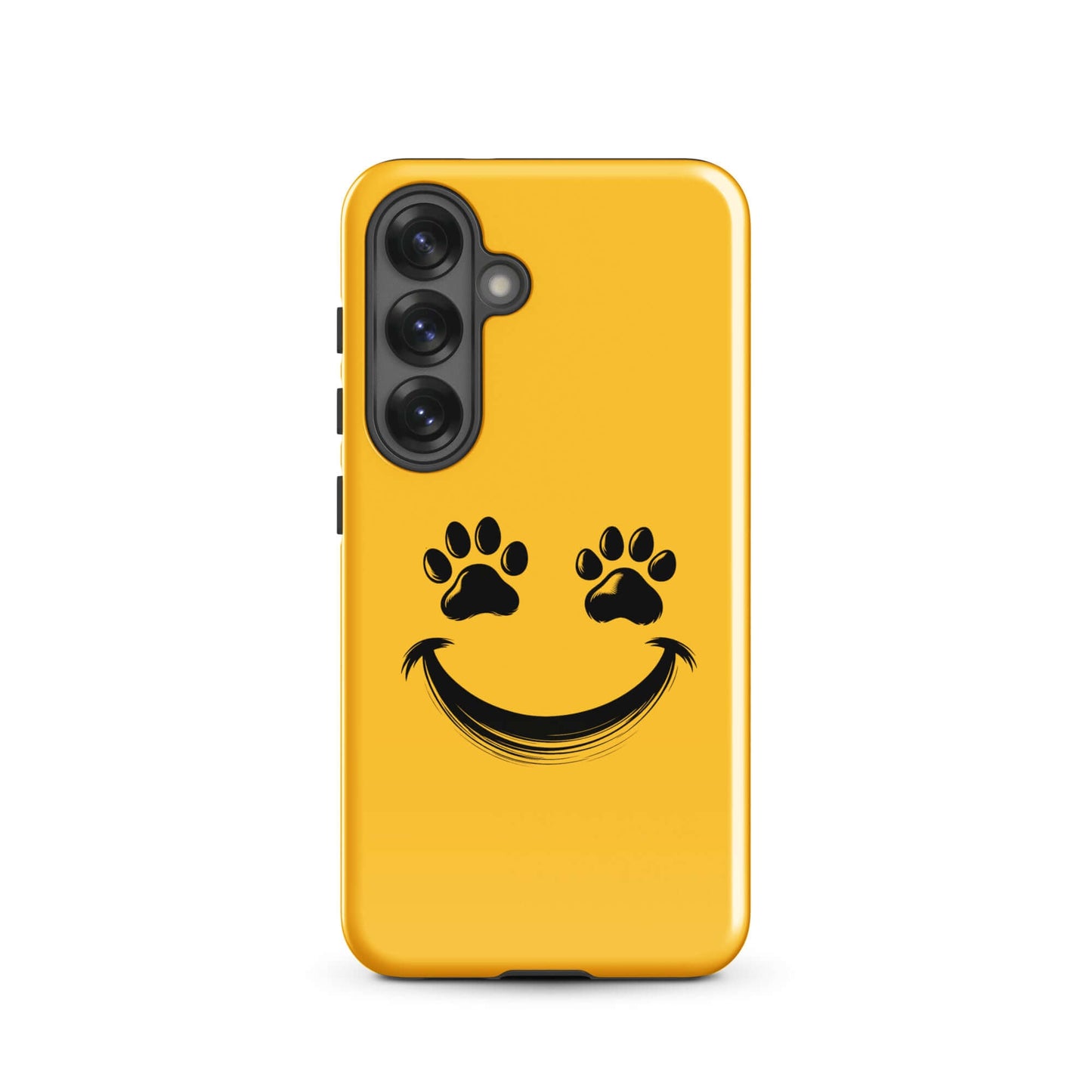 Phone Case for Samsung Galaxy with smiley paw print design for pet lovers