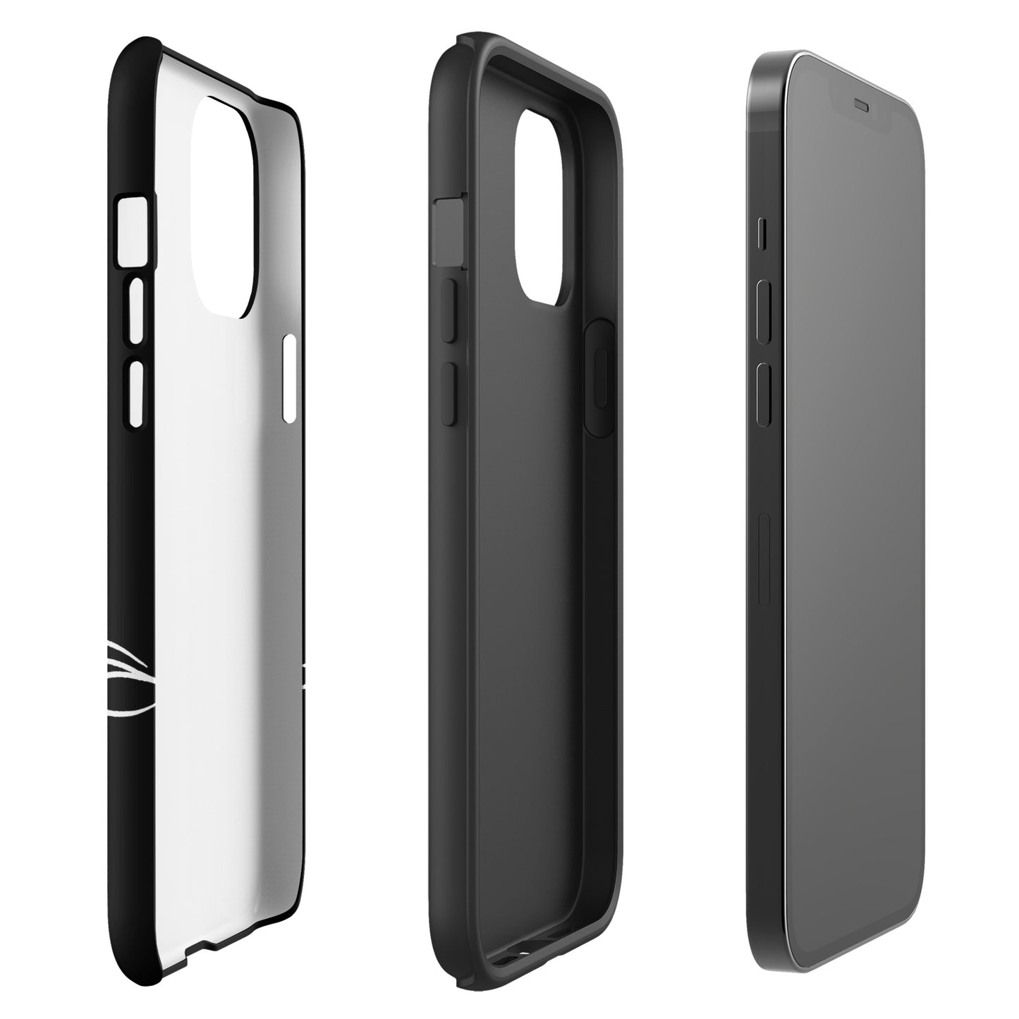Phone Case for iPhone with Minimalist Sea Turtle and Abstract Waves design, showcasing a sleek and modern look.