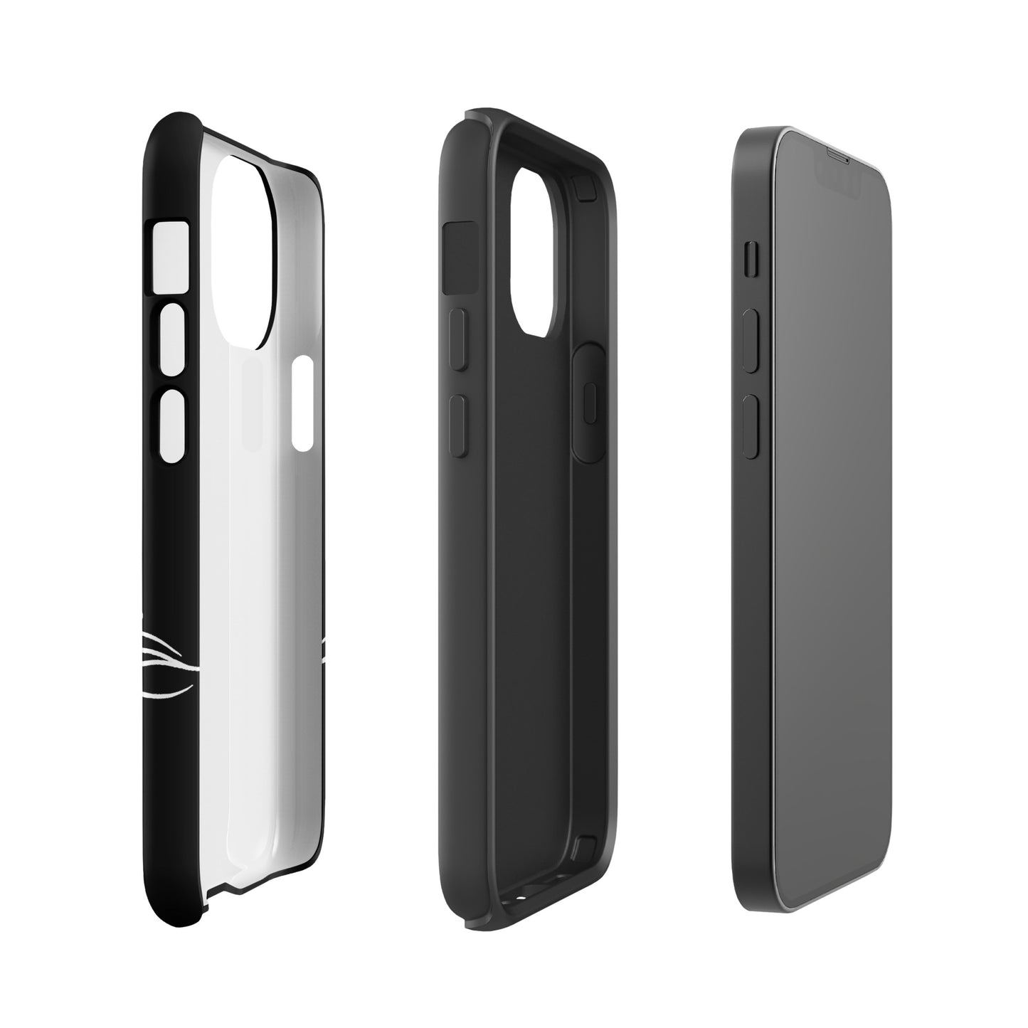 Phone Case with minimalist sea turtle and abstract waves design for iPhone, showcasing sleek, modern style with marine inspiration.