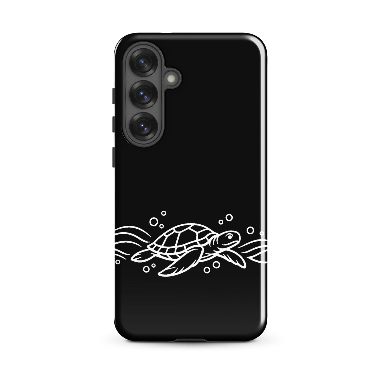 Phone Case for Samsung Galaxy with minimalist sea turtle and waves design