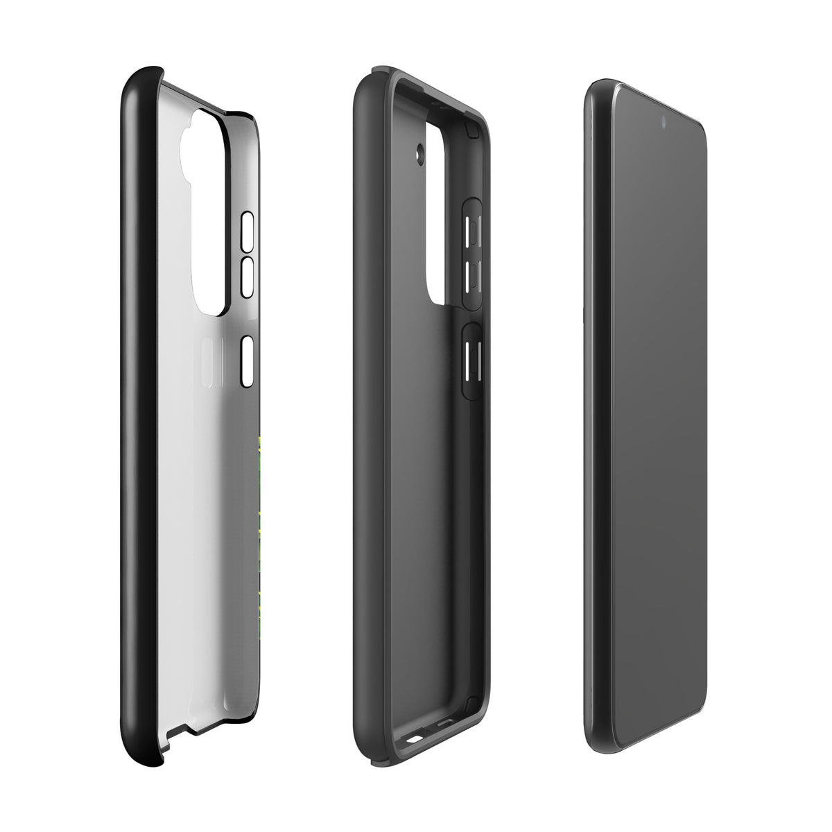 Phone case for Samsung Galaxy, sea turtle design, luxury artistry with durable protection, ocean-inspired elegance, black contrast.